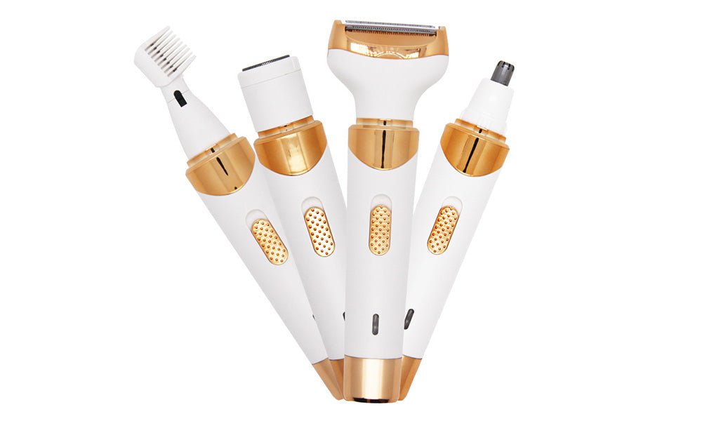 Womens Electric Shaver Four in One Hair Remover for Body Face Legs and Bikini