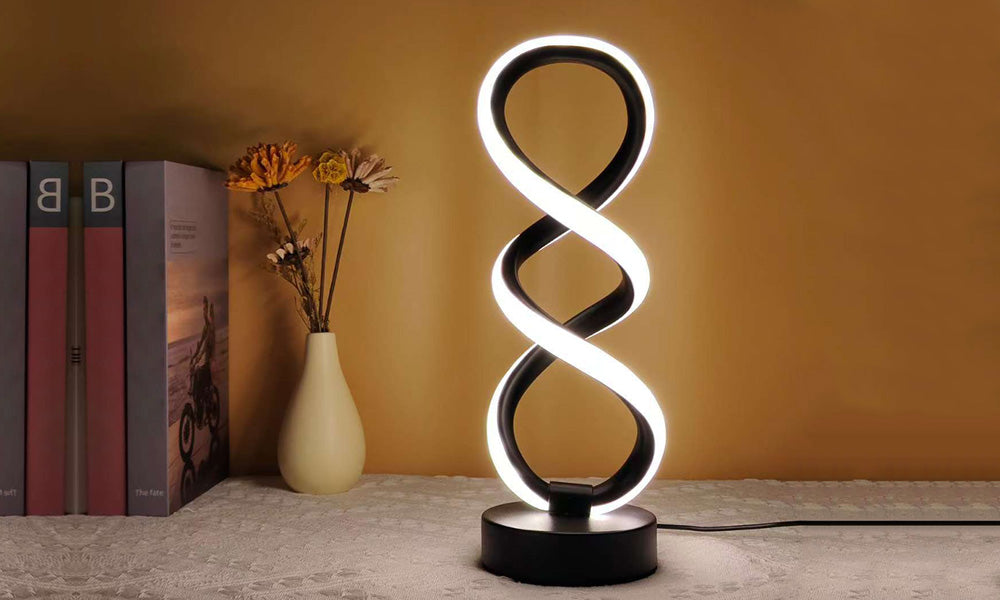 Modern LED Bedside Lamp Dimmable Table Light with USB