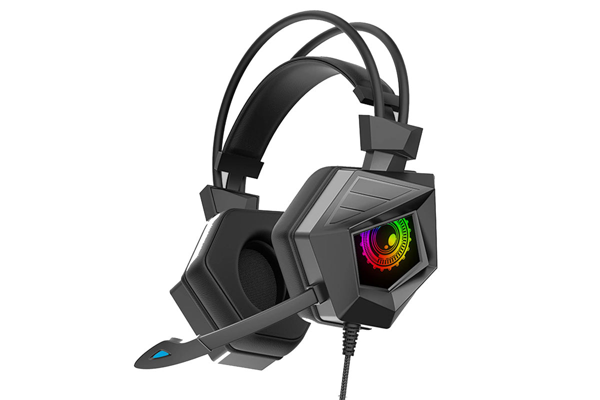 Wired RGB Gaming Headset with Microphone 3.5mm USB for PC PS5 Xbox