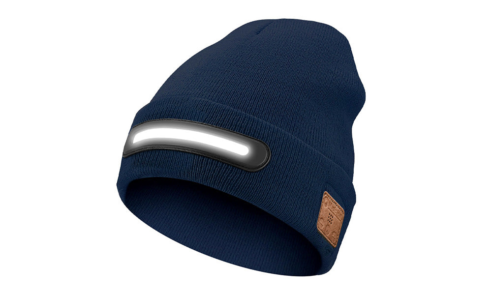 Bluetooth Music LED Beanie Hat with Headphones for Outdoor Activities