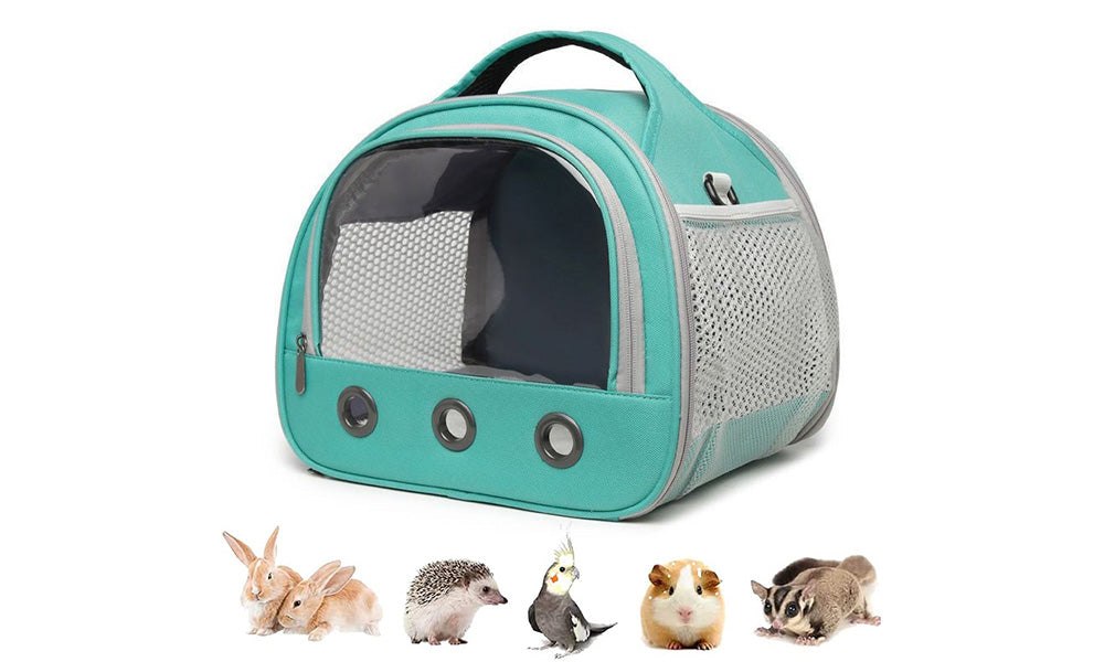 Portable Pig Hamster Rabbit Small Animal Carrier Bag with Window and Strap