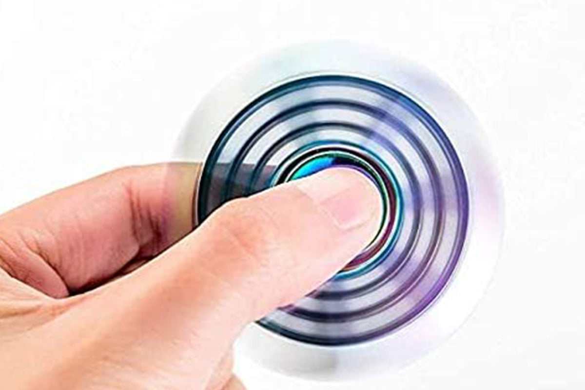 Rainbow Alloy Fidget Spinner Tri-Wing Hand Spinner