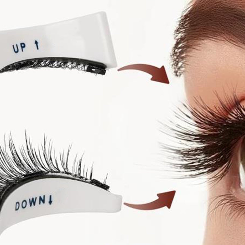 2 Pairs Reusable Magnetic Eyelashes with Tweezers
