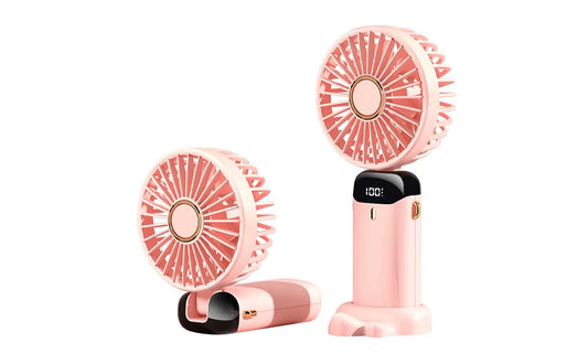 Portable USB Handheld Fan with LED Display