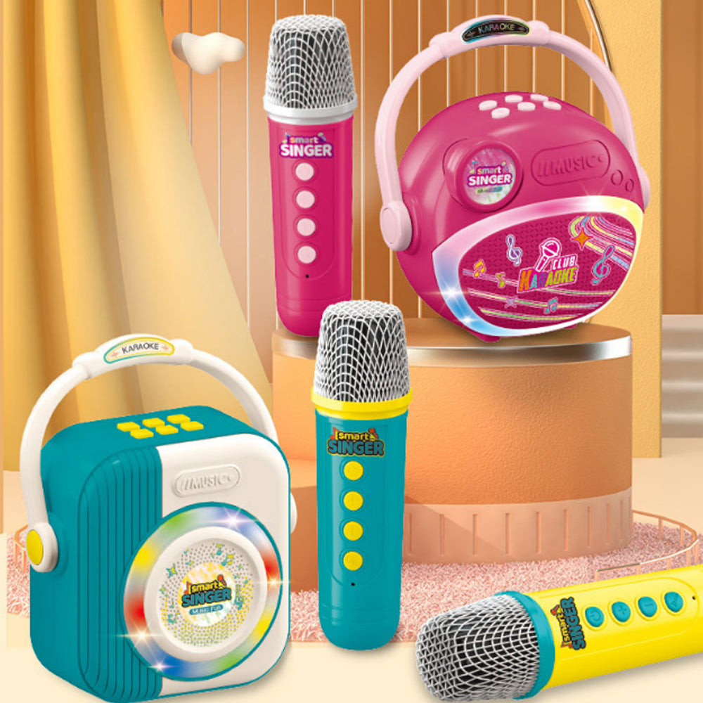Wireless Bluetooth Karaoke Speaker with Single Microphone Home KTV Singing Toy