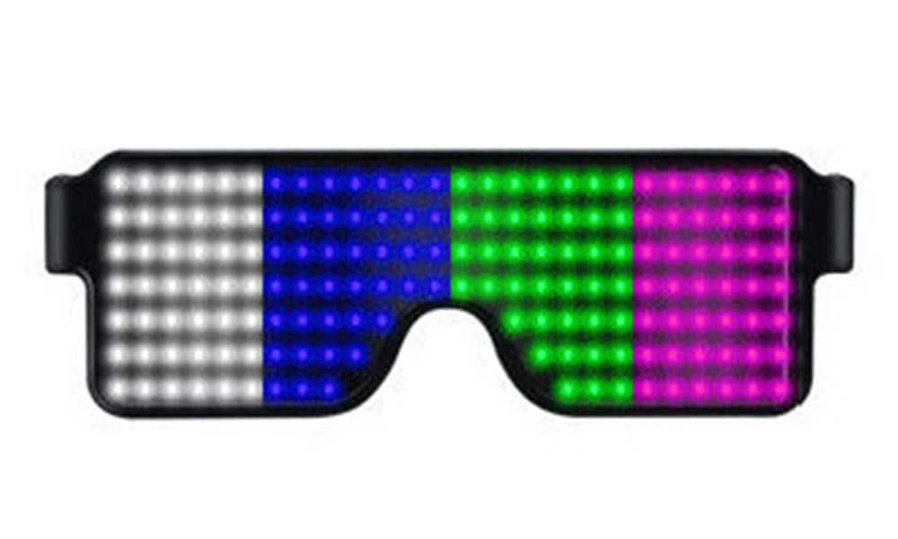 LED Light Up Glasses with 10 Dynamic Patterns for Party Rave