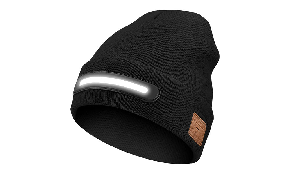 Bluetooth Music LED Beanie Hat with Headphones for Outdoor Activities