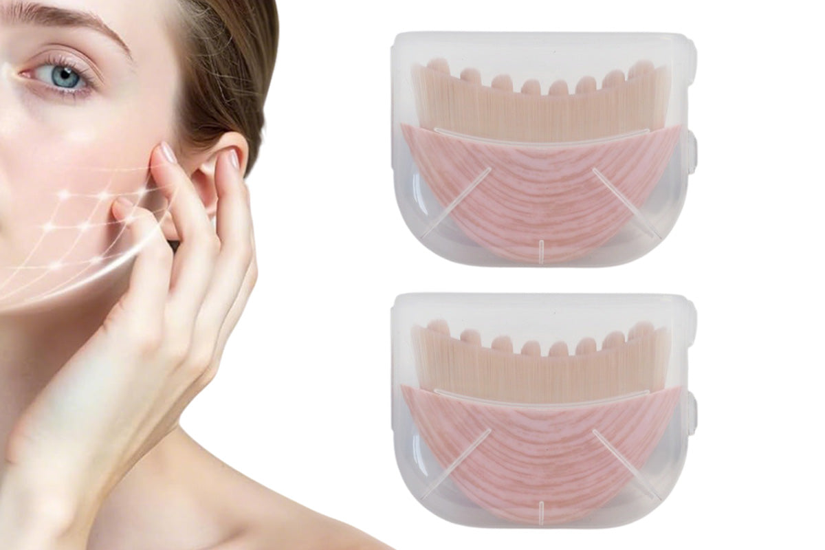 2 PCS Lymphatic Contour Face Brush Set