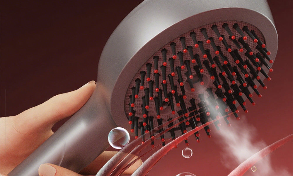 Rechargeable Electric Scalp Massage Comb with LCD Display