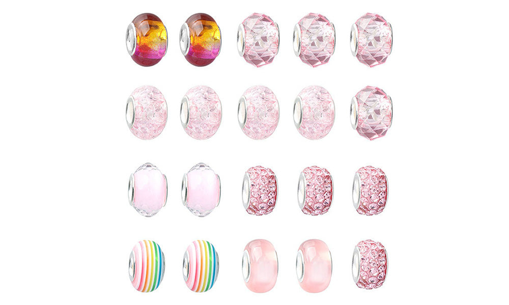 DIY Kids Bracelet Making Kit with Charms and Beads Jewelry Set for Girls Gifts