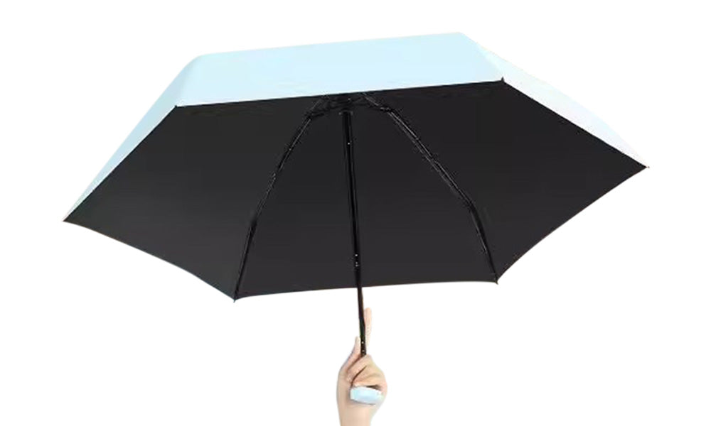 Mini Folding Travel Umbrella with UPF50+ Sun Protection for Outdoor
