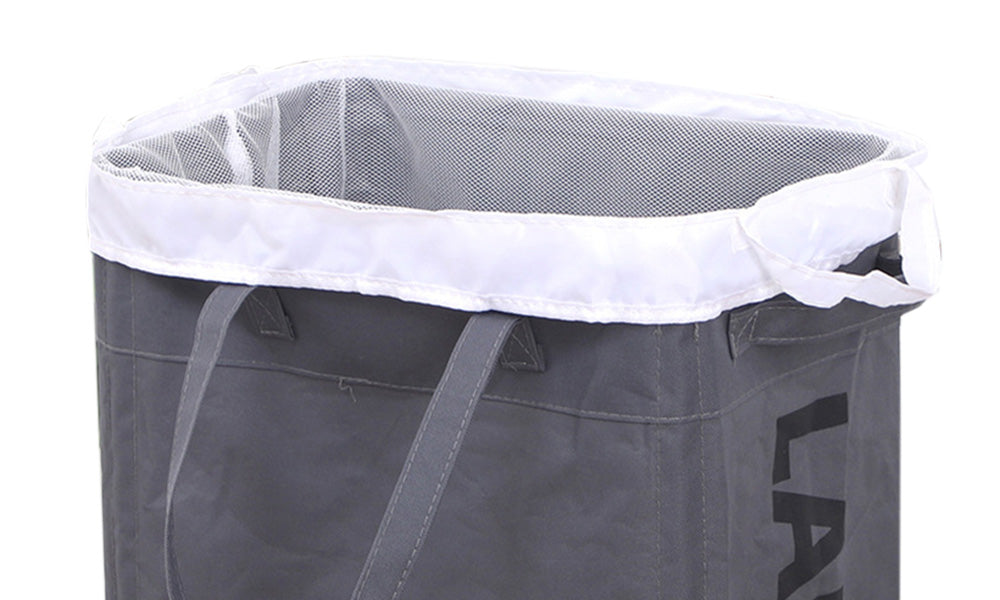 Rolling Narrow Tall Laundry Basket with Wheels for Bathroom and Laundry Room