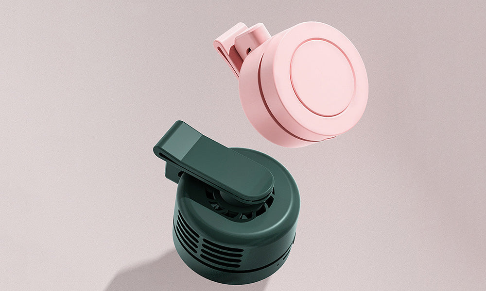 1/2PCS Portable Clip On Fan 3 Speeds Wearable Mini Fan for Outdoor Use