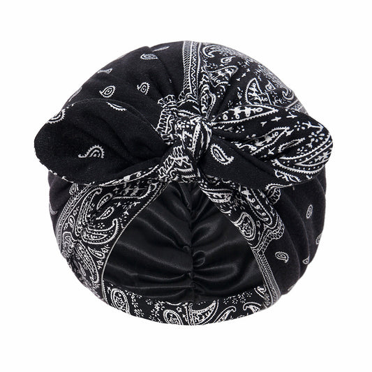 Polyester Sleeping Cap Hair Styling Care Bonnet Wrap for Women