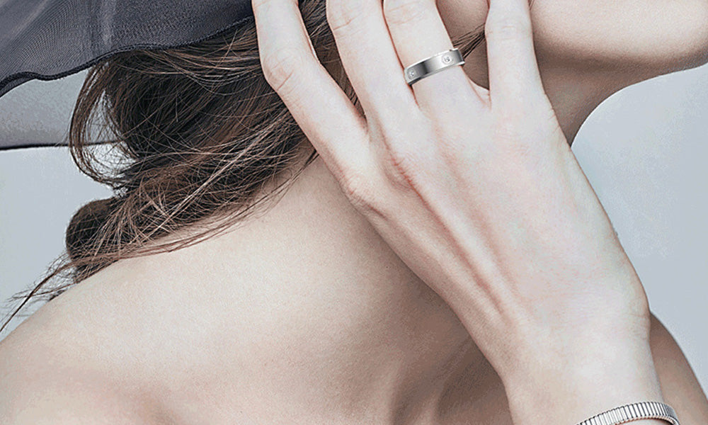 Smart Health Ring with Heart Rate Sleep and Blood Oxygen Monitoring