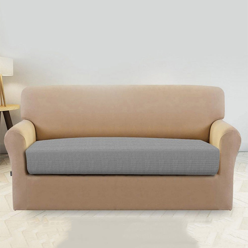 Water Repellent Sofa Seat Cushion Cover Furniture Couch Slipcover Protector-Grey