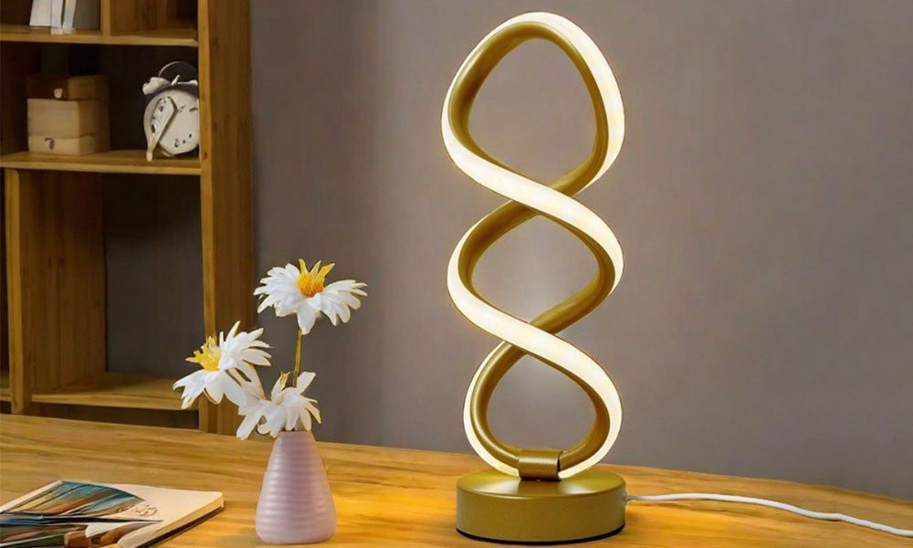 Modern LED Bedside Lamp Dimmable Table Light with USB