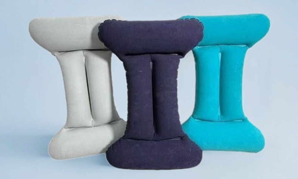 3 PCS H Shaped Hand Pump Inflatable Lumbar Support Cushions