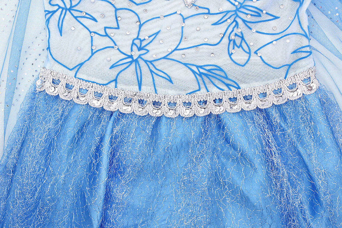 Cartoon Inspired Frozen Princess Costume – Ages 4 to 10