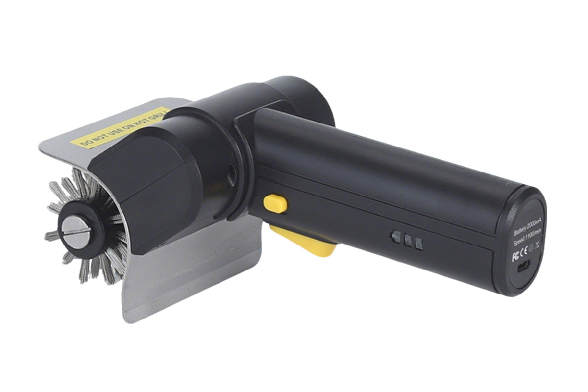 Cordless Electric Grill Brush BBQ Cleaner with 2000mAh Battery and 600rpm for Outdoor