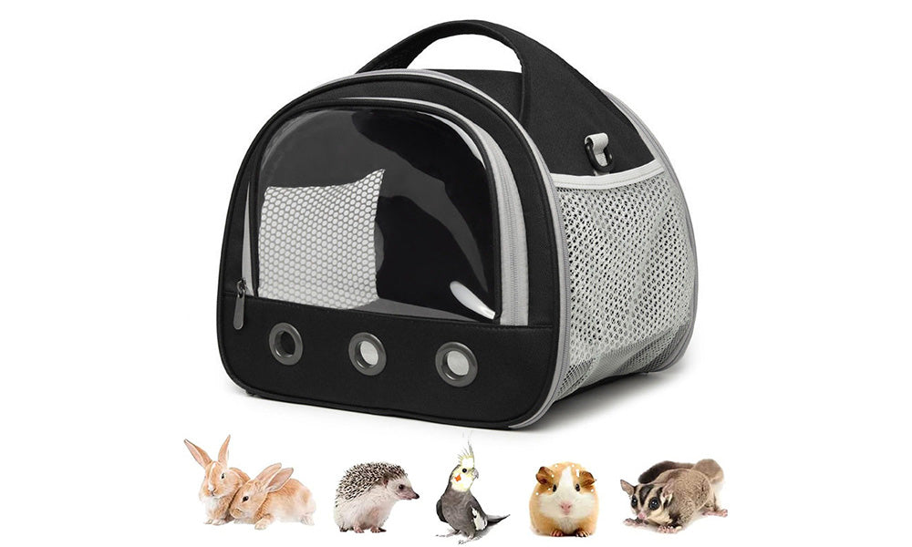 Portable Pig Hamster Rabbit Small Animal Carrier Bag with Window and Strap