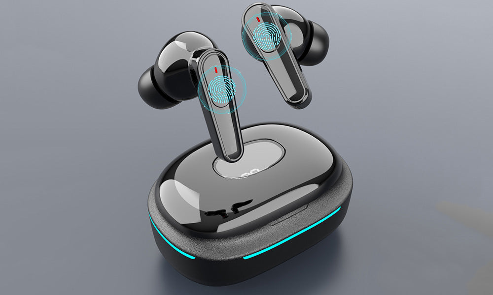 Wireless Bluetooth Earbuds with LED Display Noise Reduction and Touch Control