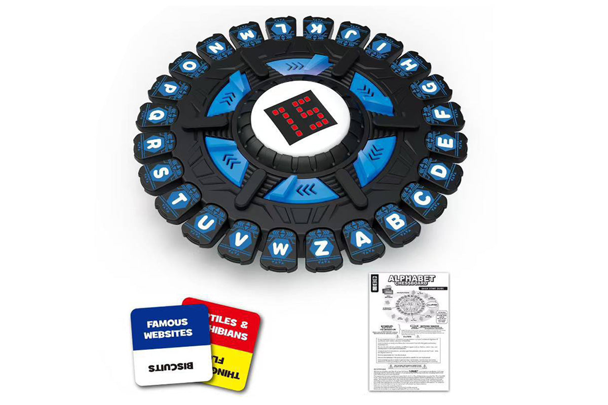 Alphabet Chess Board Game with 15 Seconds and 36 Category Cards Family Word Games