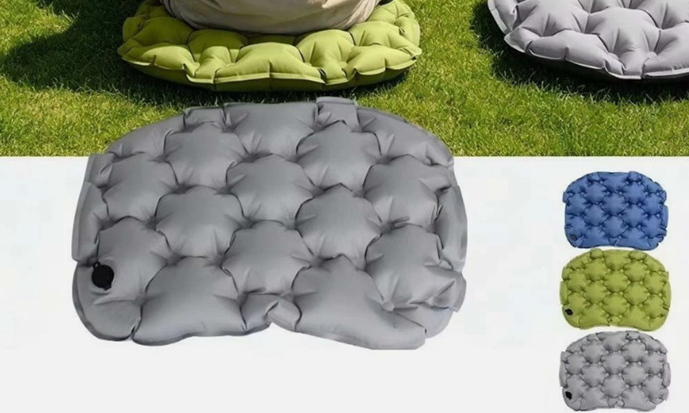 3 PCS 5cm Thick Portable Inflatable Seat Cushions for Outdoor Travel