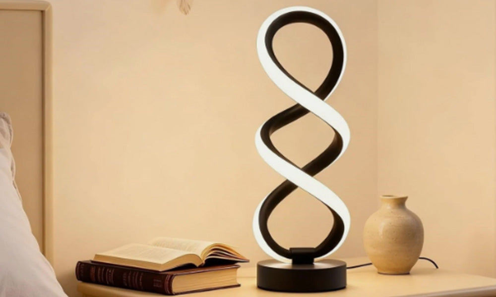 Modern LED Bedside Lamp Dimmable Table Light with USB