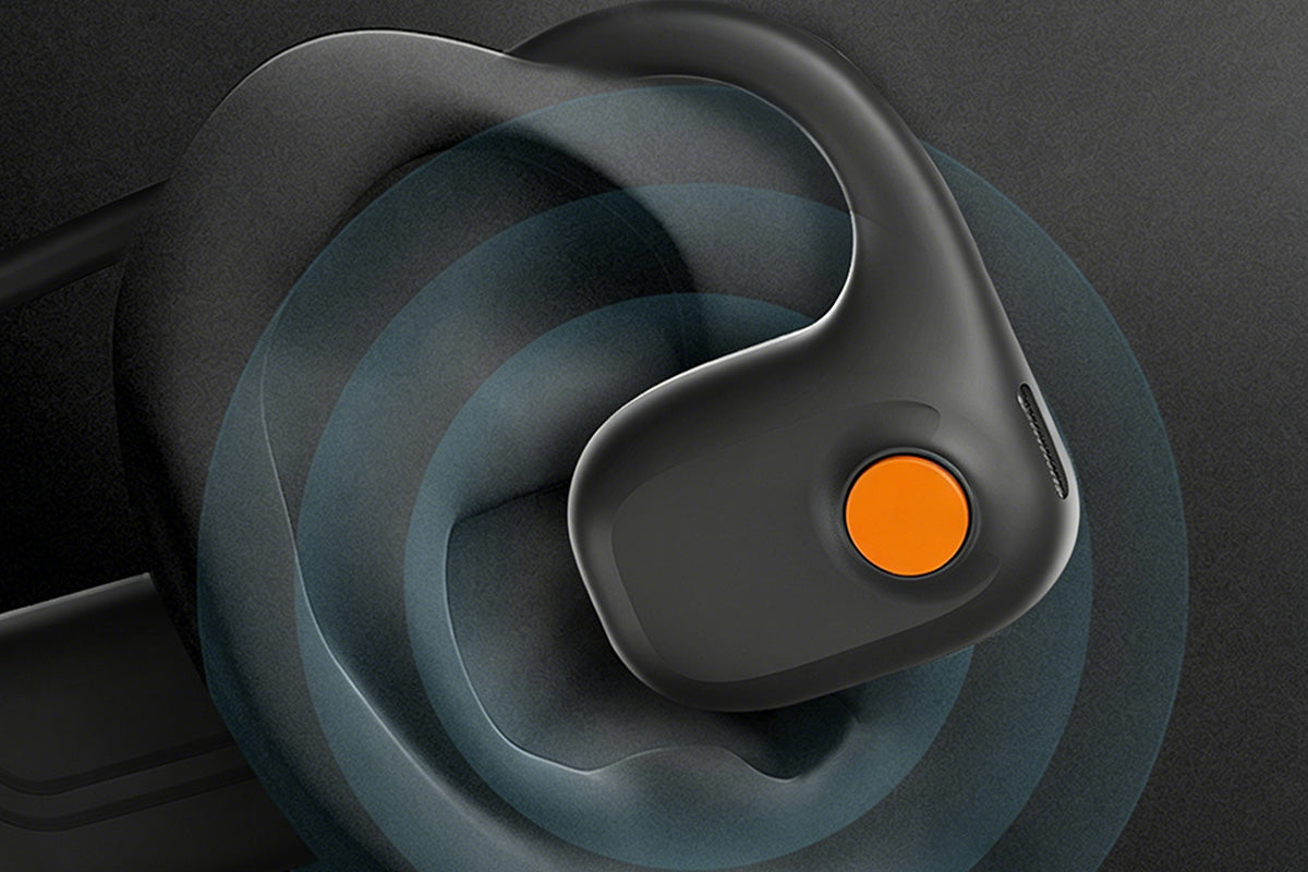 Open Ear Air Conduction Bluetooth Headphones with Noise Canceling Mic for Sports Office