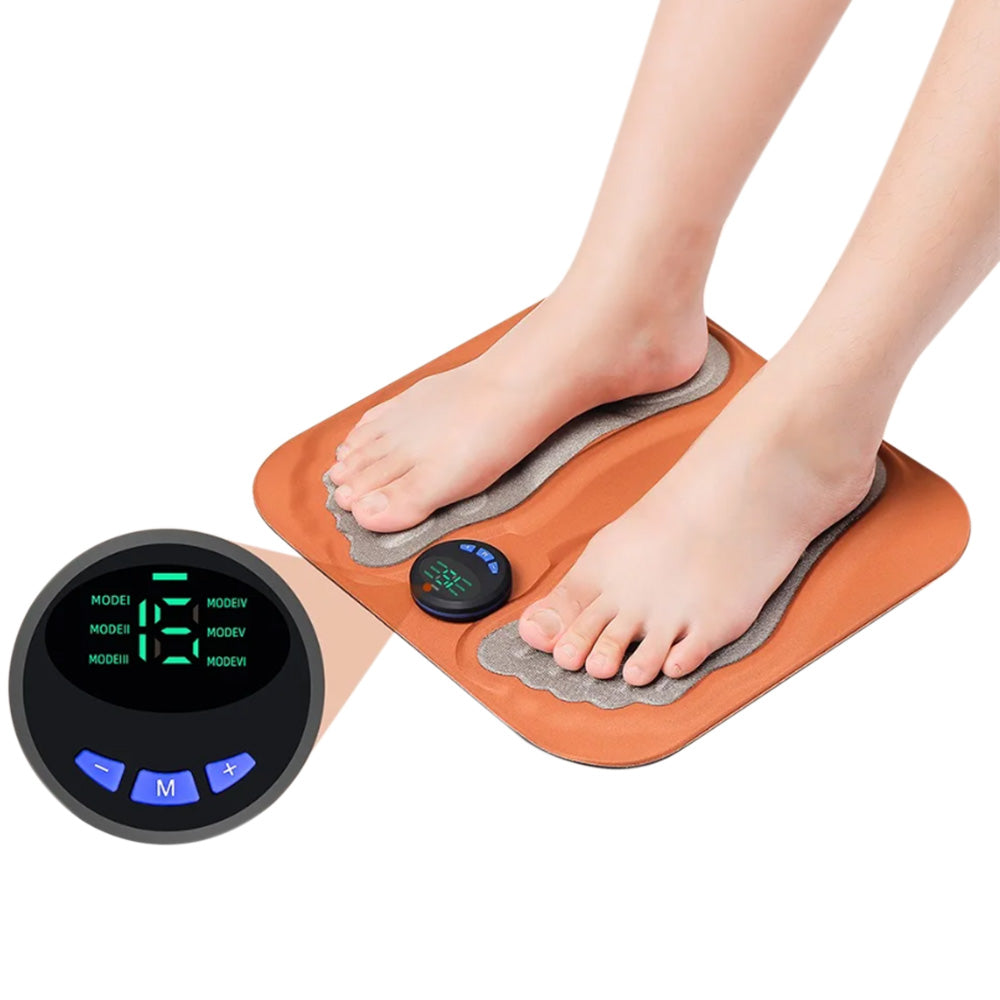 Remote Control 3D Electronic Foot Massager Mat with LCD Display for Relaxation