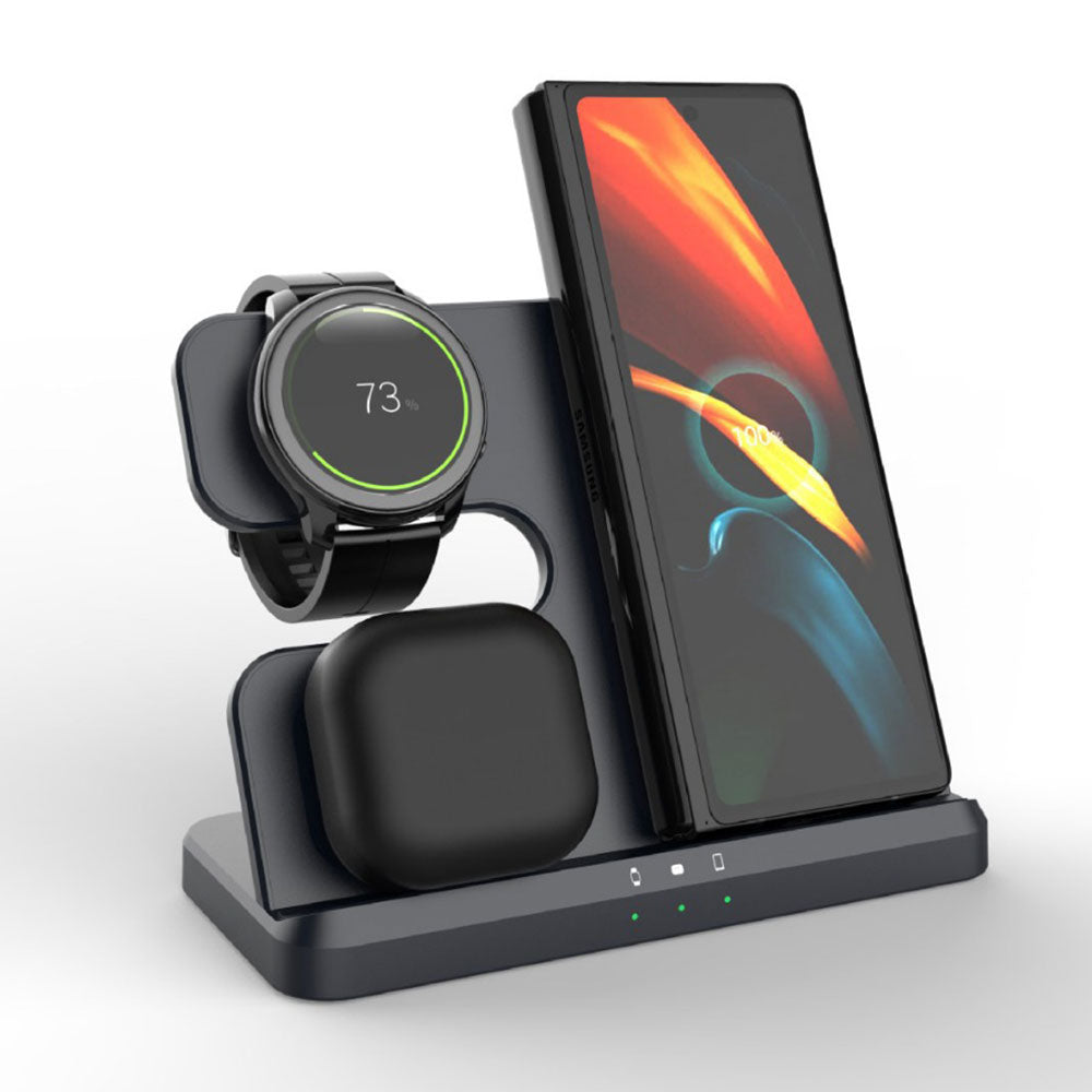 3 in 1 Wireless Fast Charging Station for Android iOS