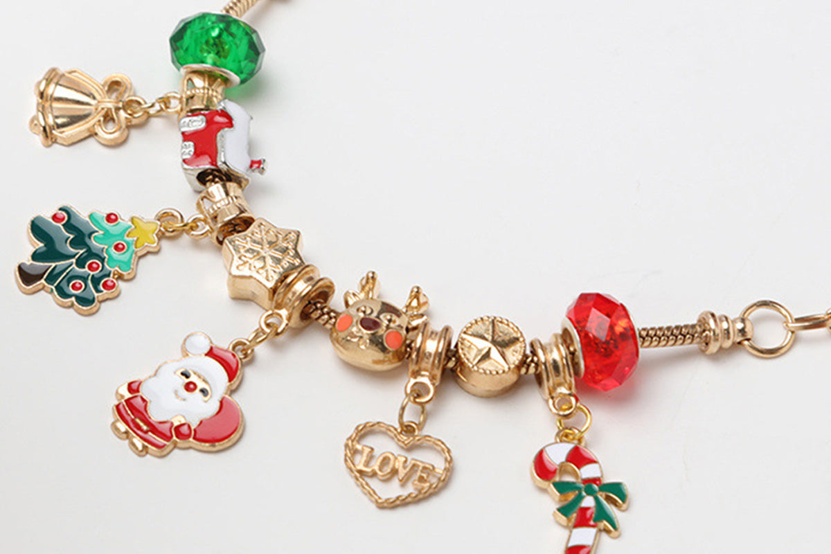 Christmas Bracelet Advent Calendar DIY Jewelry Blind Box with Christmas Tree for Girls Gift