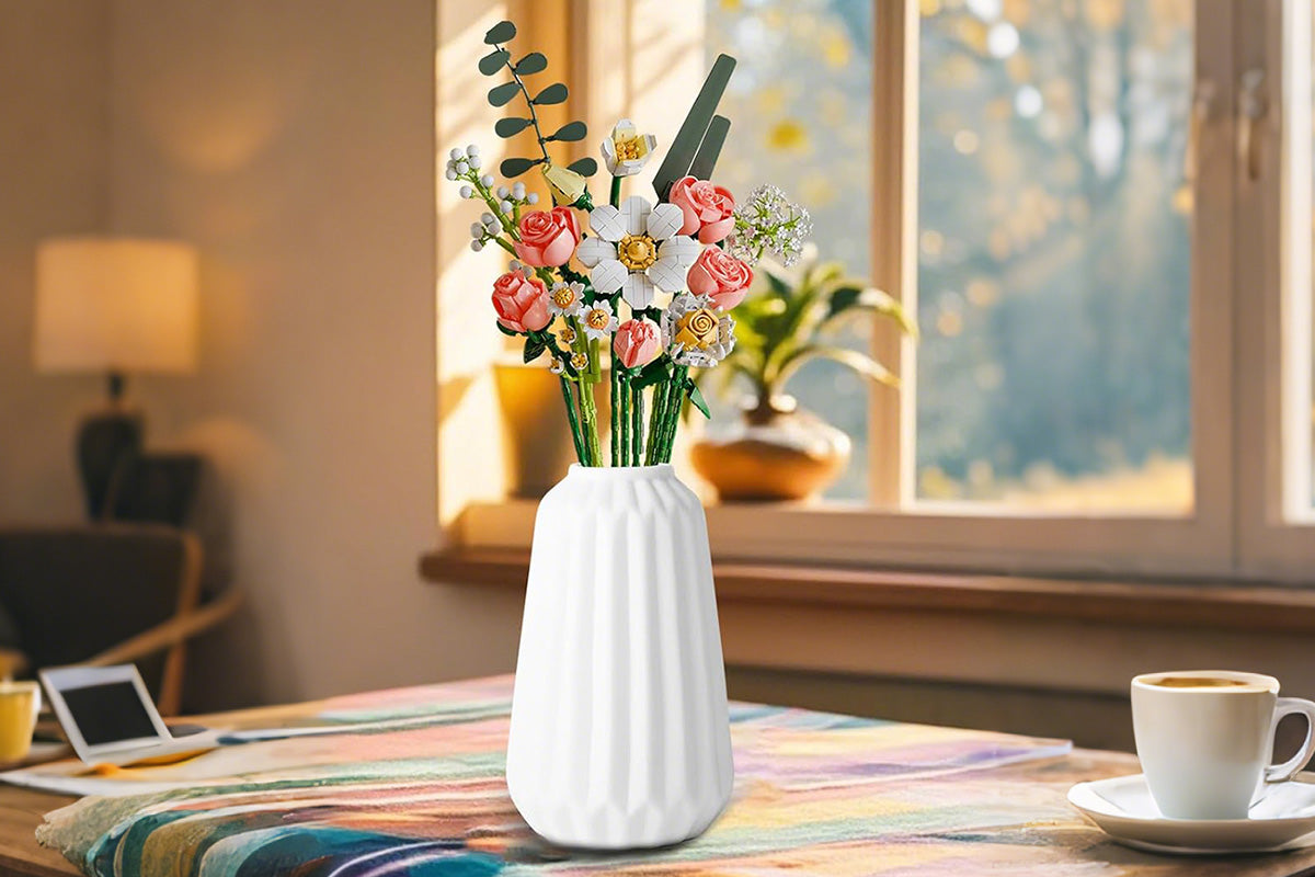 Wildflower Bouquet Building Blocks Creative DIY Flower Model Toy Set for Home Decoration