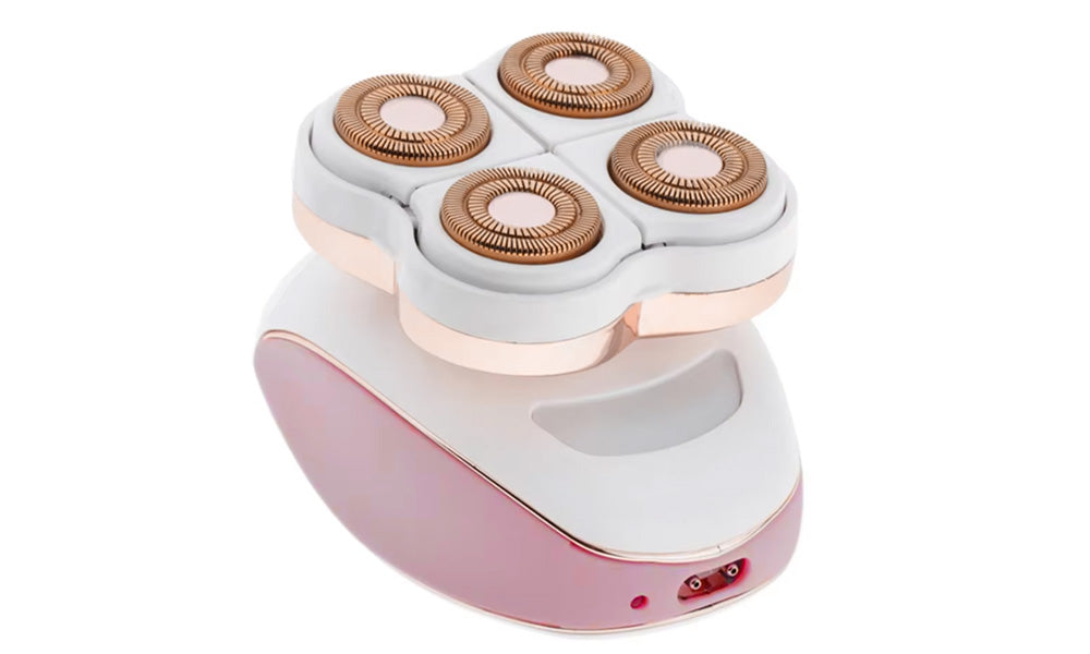 Mini 4-Head Electric Hair Remover for Women Rechargeable Body Hair Shaver