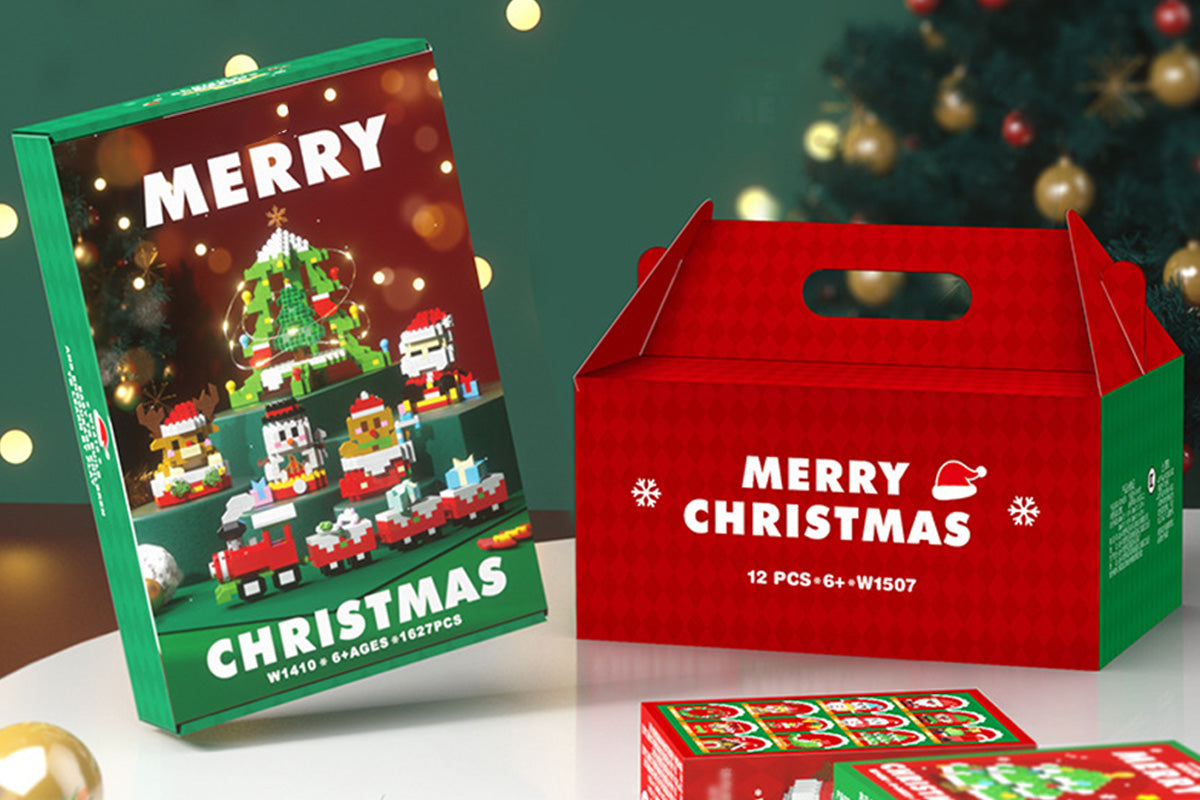 Christmas Tree Ornaments Building Blocks Christmas Santa Nutcracker Xmas Ornament