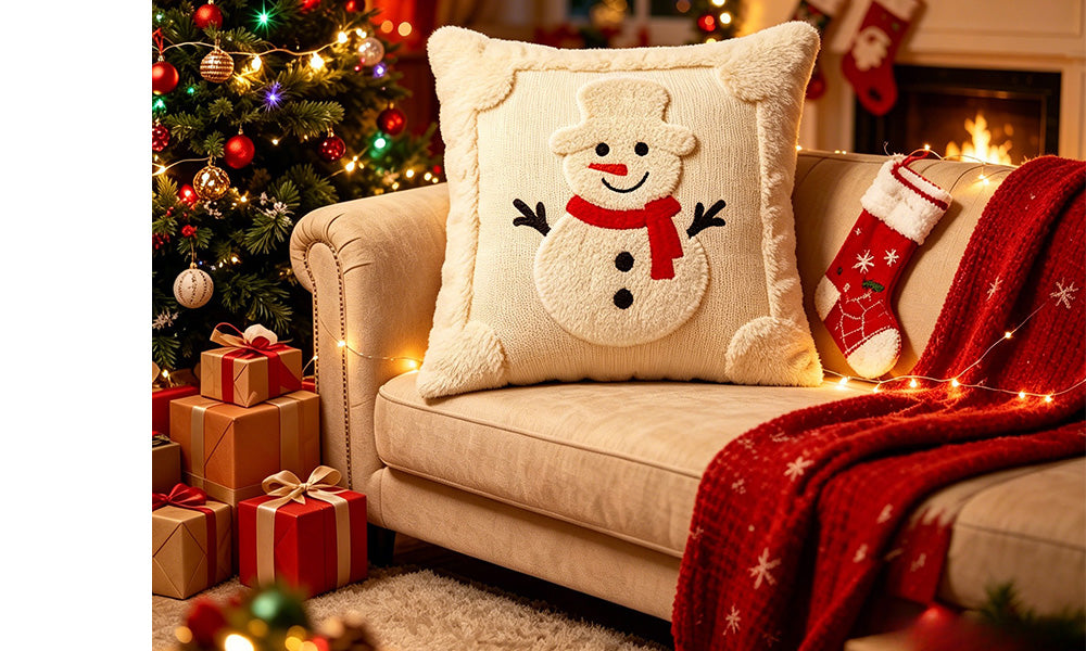 2 PCS Christmas Sofa Bedroom Cushion Pillow Covers