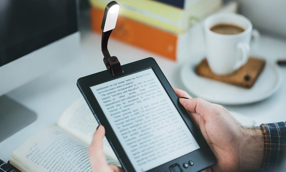 1/2PCS Clip On Book Light USB Rechargeable Reading Light with Touch Control