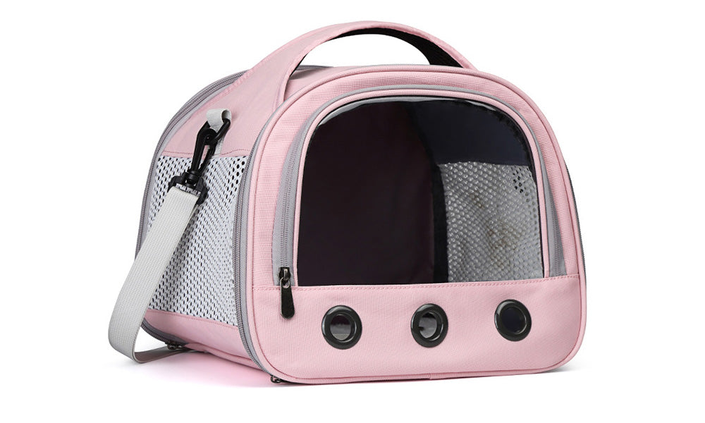 Portable Pig Hamster Rabbit Small Animal Carrier Bag with Window and Strap