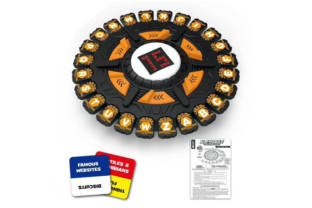 Alphabet Chess Board Game with 15 Seconds and 36 Category Cards Family Word Games