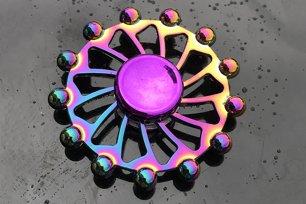 Rainbow Alloy Fidget Spinner Tri-Wing Hand Spinner