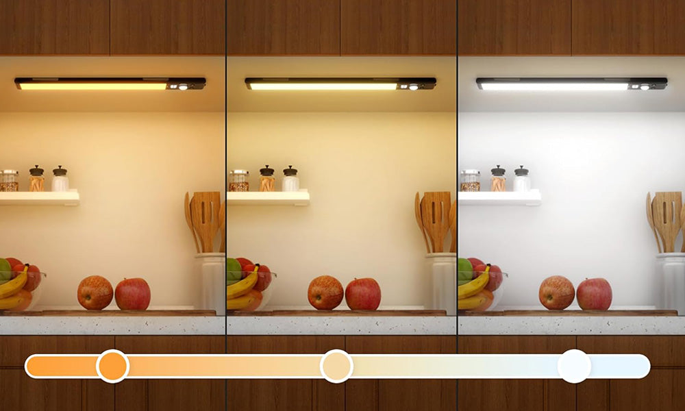 Rechargeable LED Motion Sensor Under Cabinet Light with Digital Display