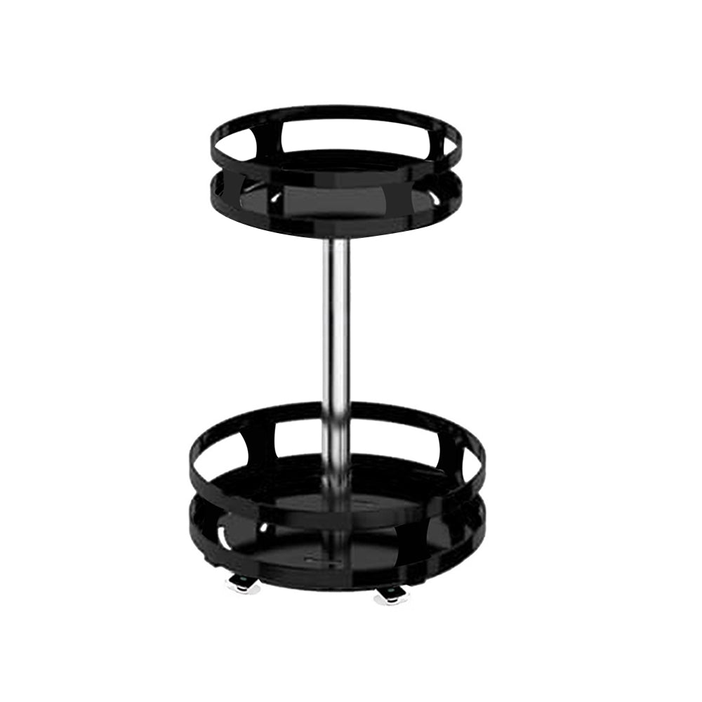 2 Tier Lazy Susan Turntable Carbon Steel Rotating Spice Holder Kitchen Pantry Cabinet Organizer