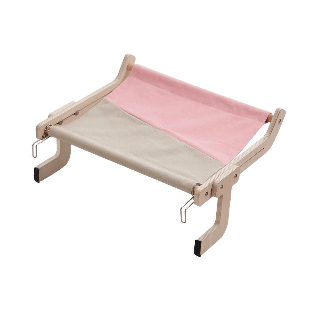 Adjustable Cat Window Perch Cat Hammock Hanging Cat Bed - Grey Pink