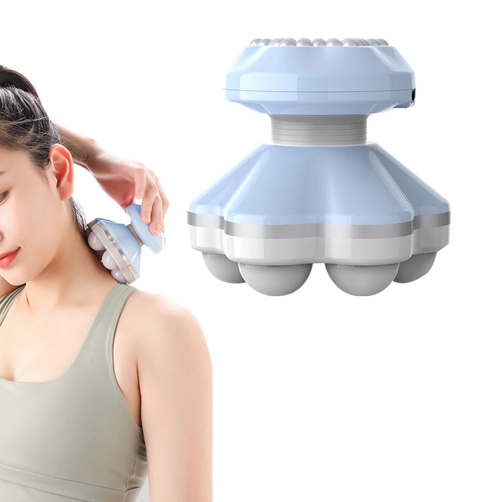 Mini Electric Handheld Massager Portable Vibration Massage - Blue