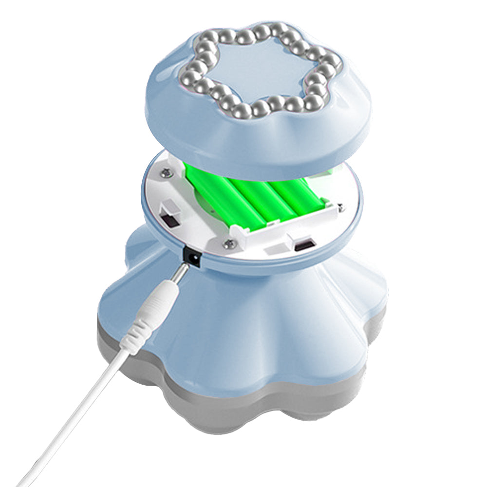 Mini Electric Handheld Massager Portable Vibration Massage - Blue