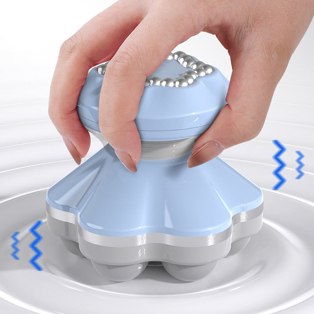 Mini Electric Handheld Massager Portable Vibration Massage - Blue