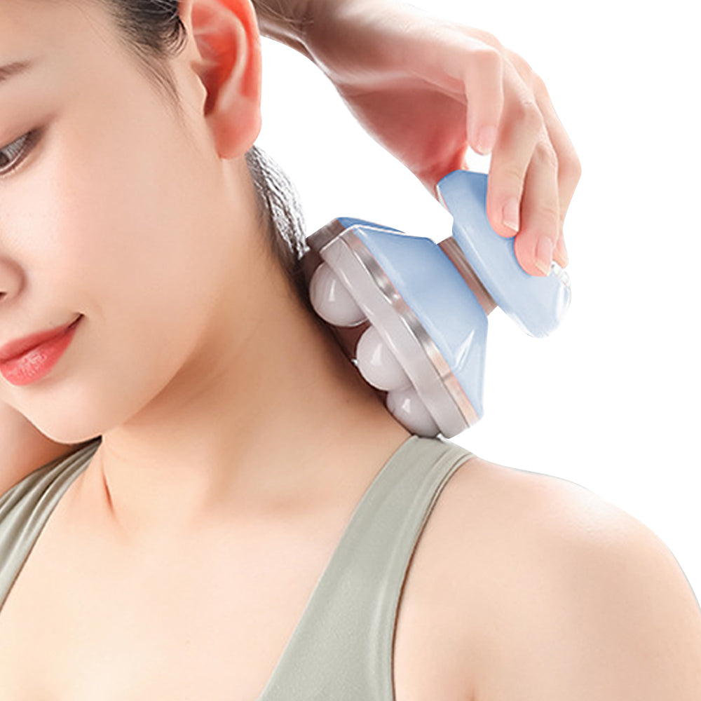 Mini Electric Handheld Massager Portable Vibration Massage - Blue