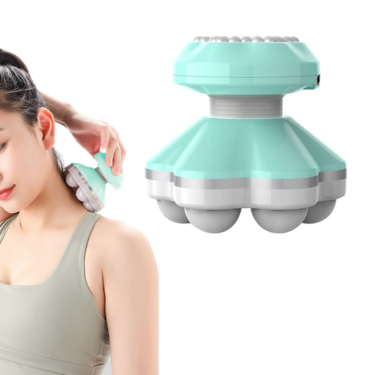 Mini Electric Handheld Massager Portable Vibration Massage - Green