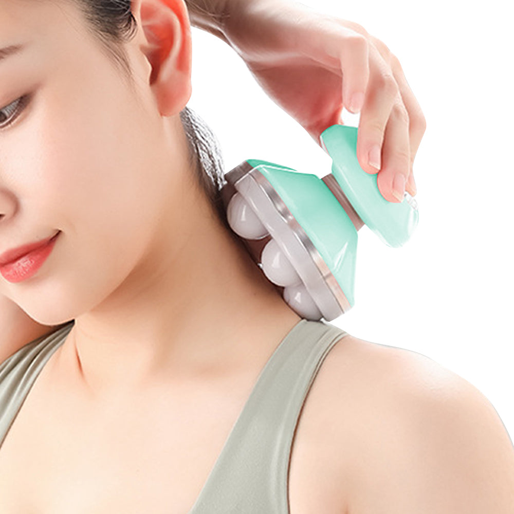 Mini Electric Handheld Massager Portable Vibration Massage - Green